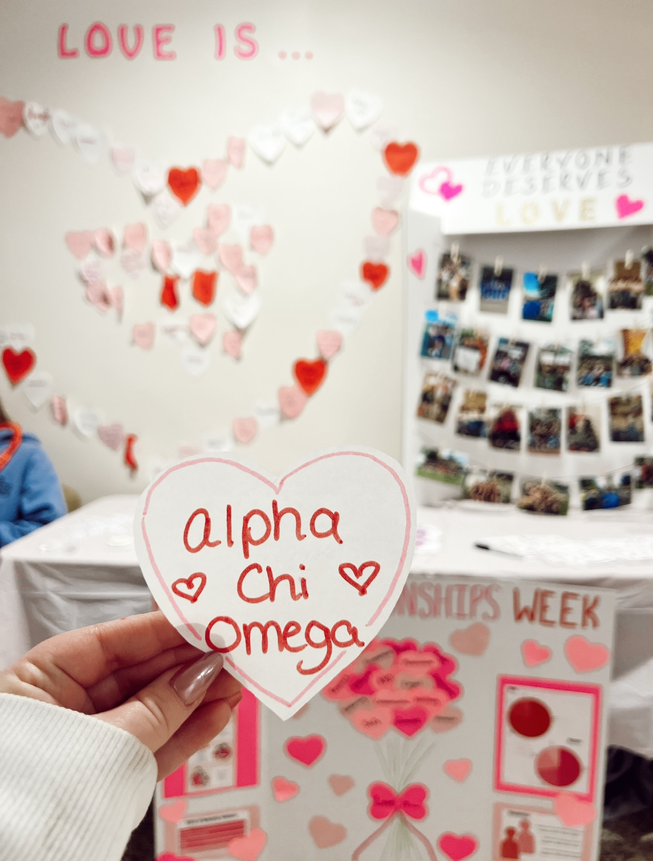 Alpha Chi Omega's healthy relationships table