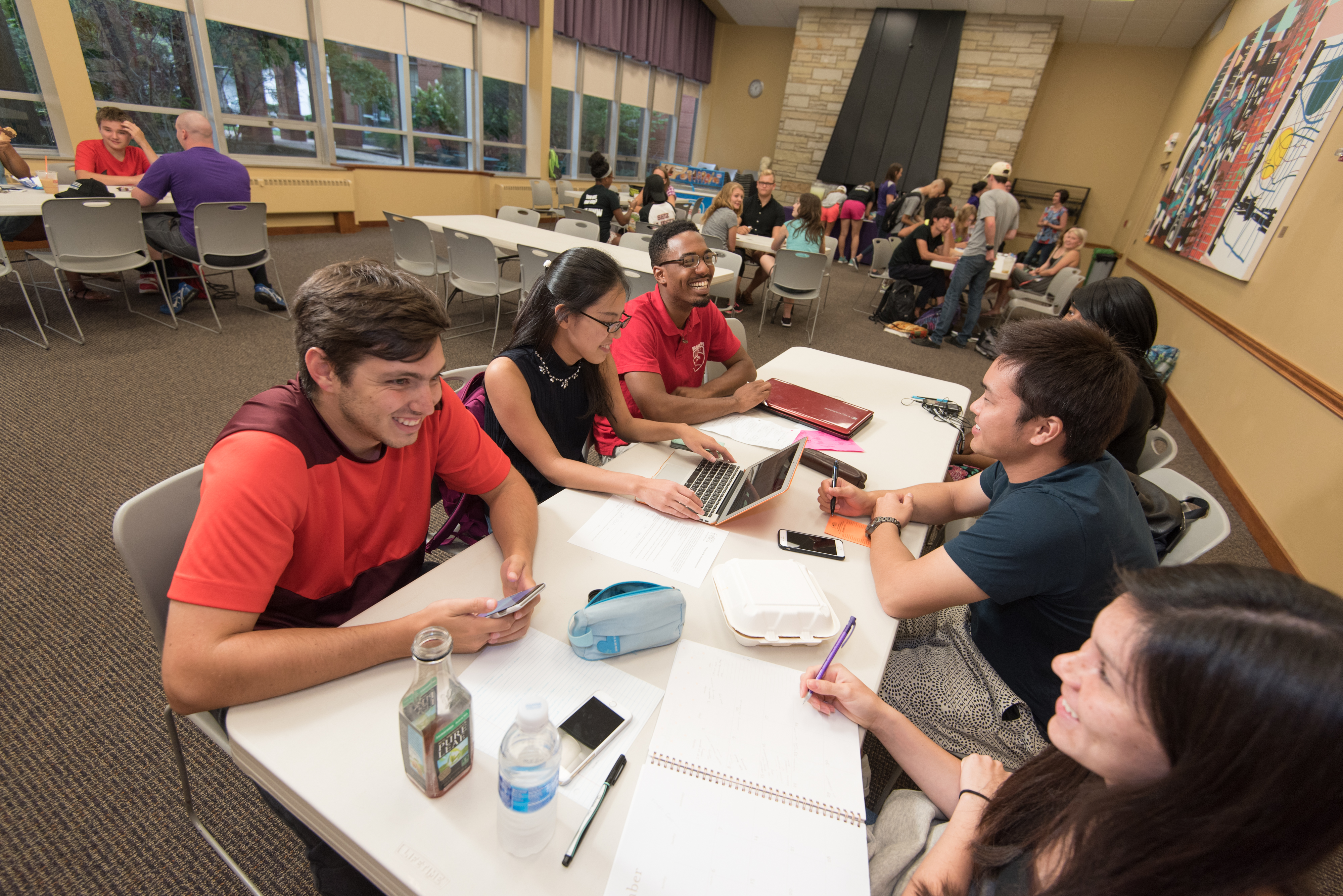 University of Mount Union students in meeting