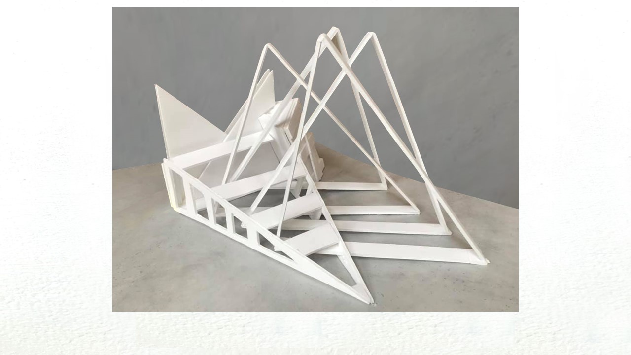 Mostafa Alaiwat, “Shades of Triangles”, foam core