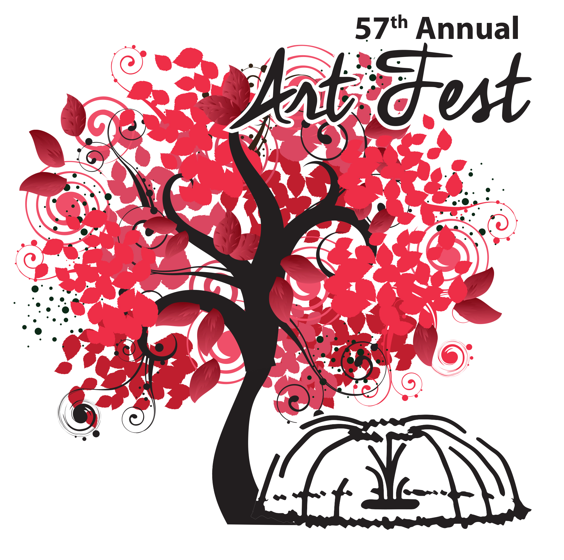 ArtFest logo with red tree