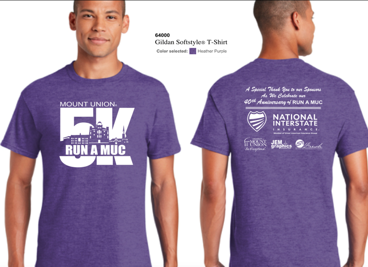 2022 Run-A-MUC Purple Shirt