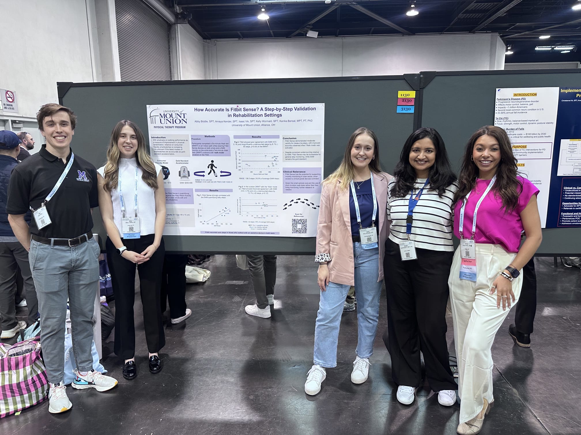 PT Students and Bansal presenting poster