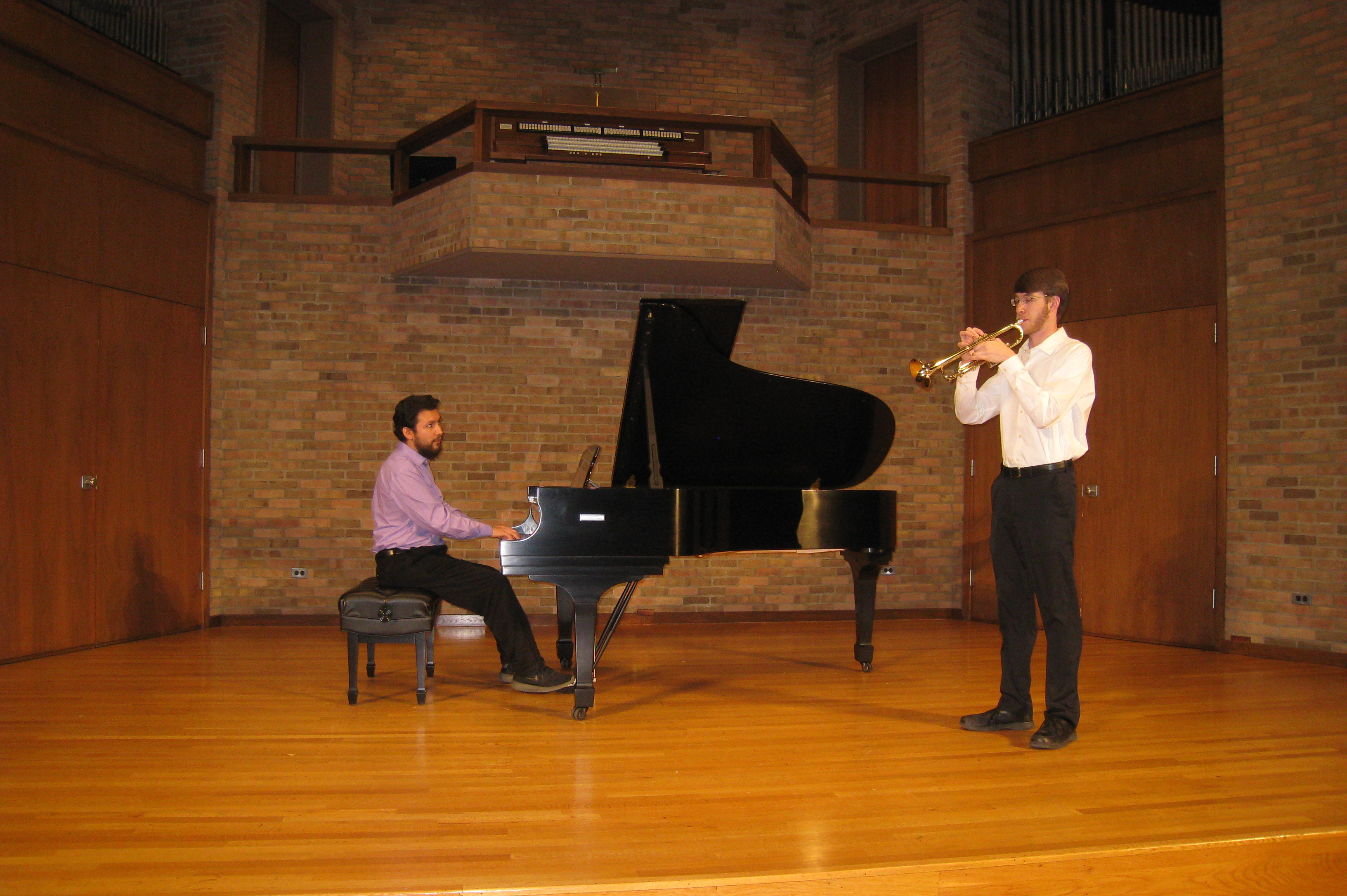 Student Performing in Presser Recital Hall