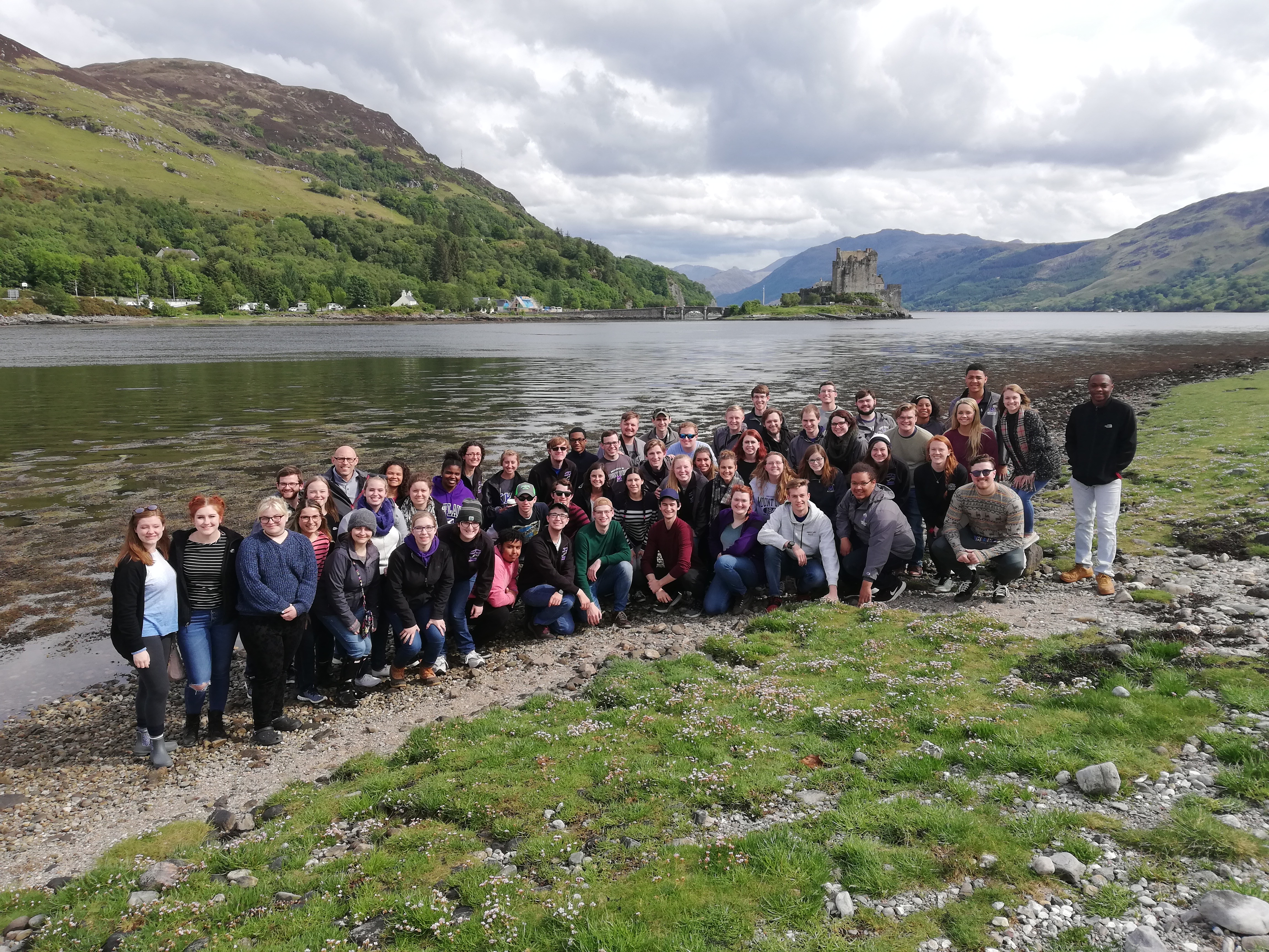 choir students and faculty in scotland