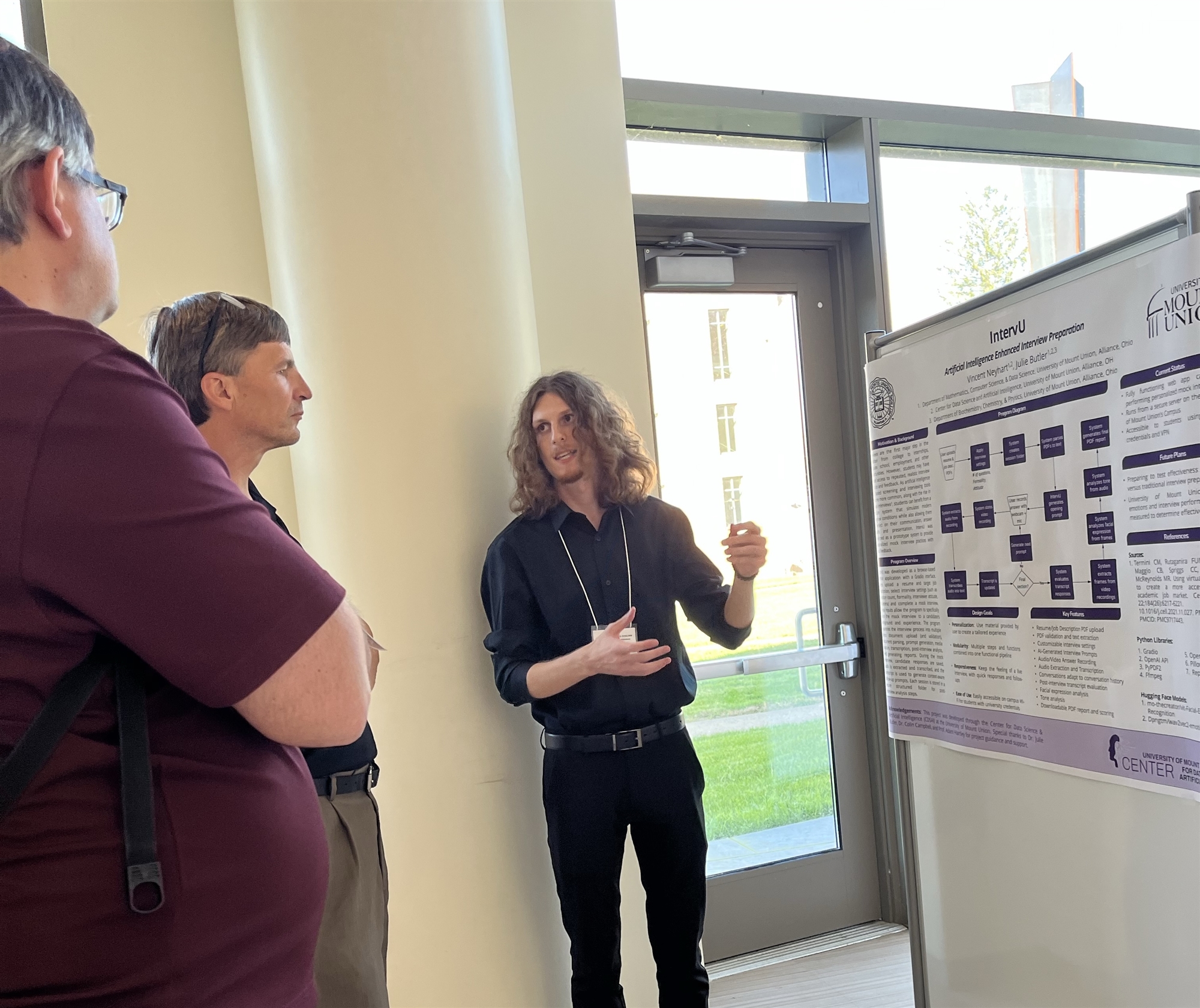 Neyhart with poster