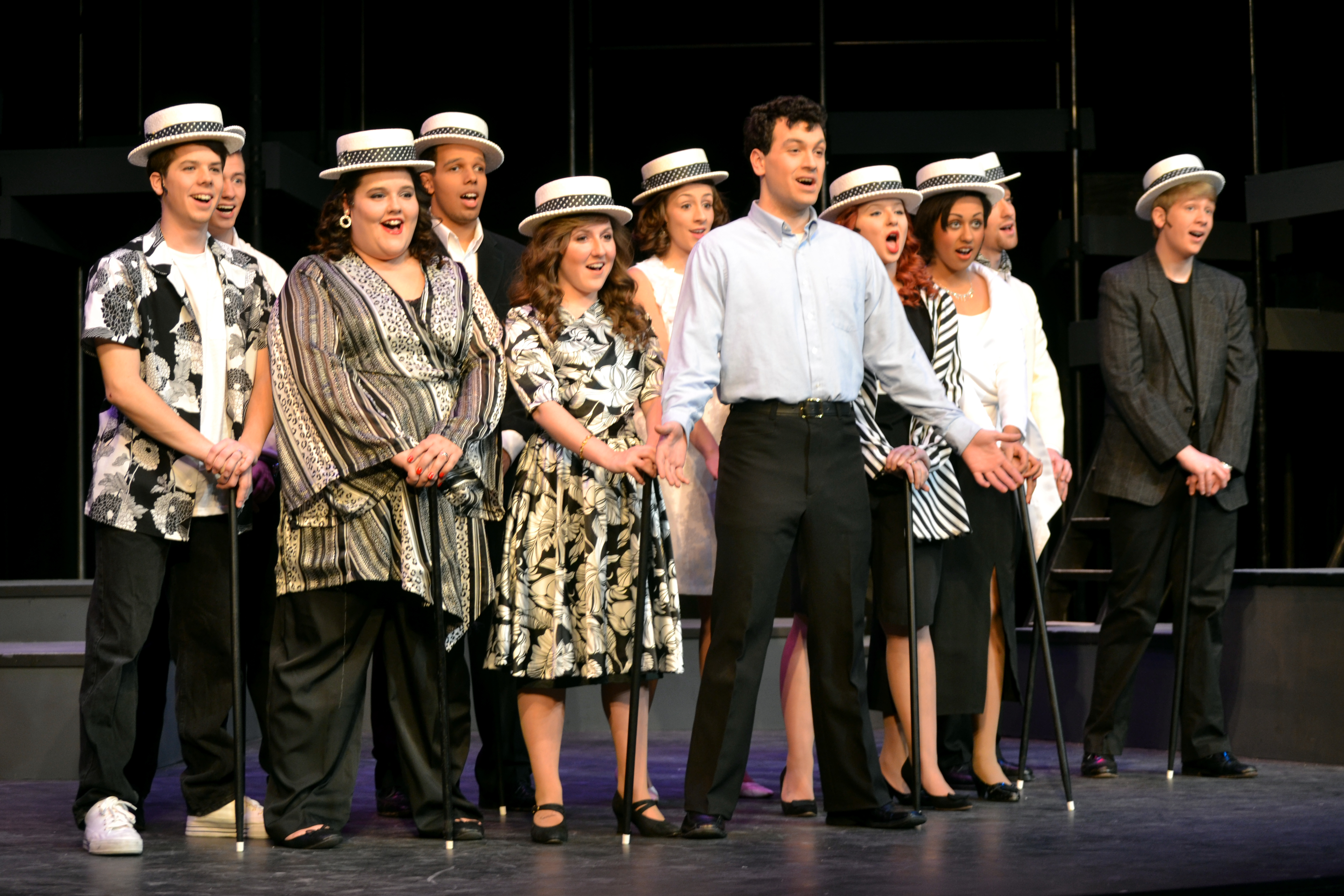 cast of company on stage
