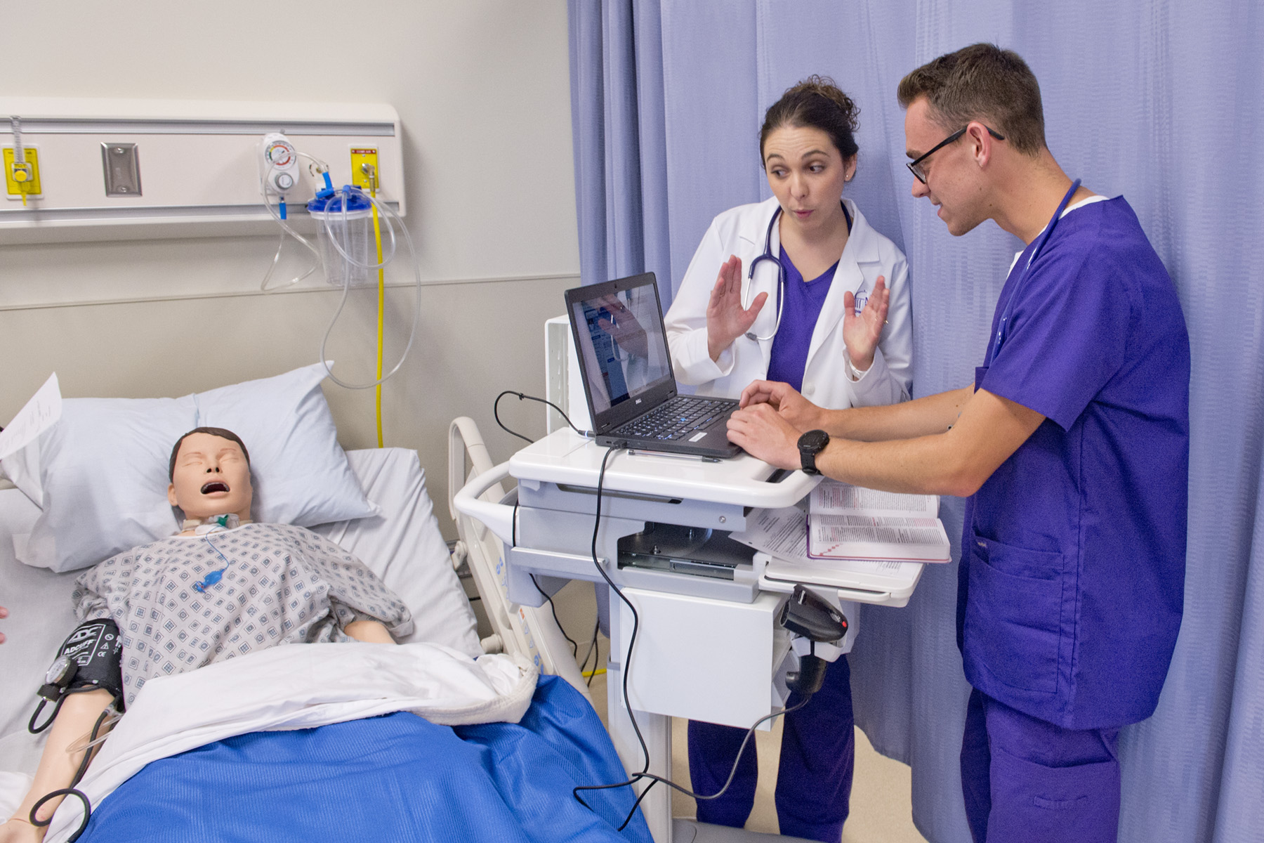 University of Mount Union nursing student and professor.