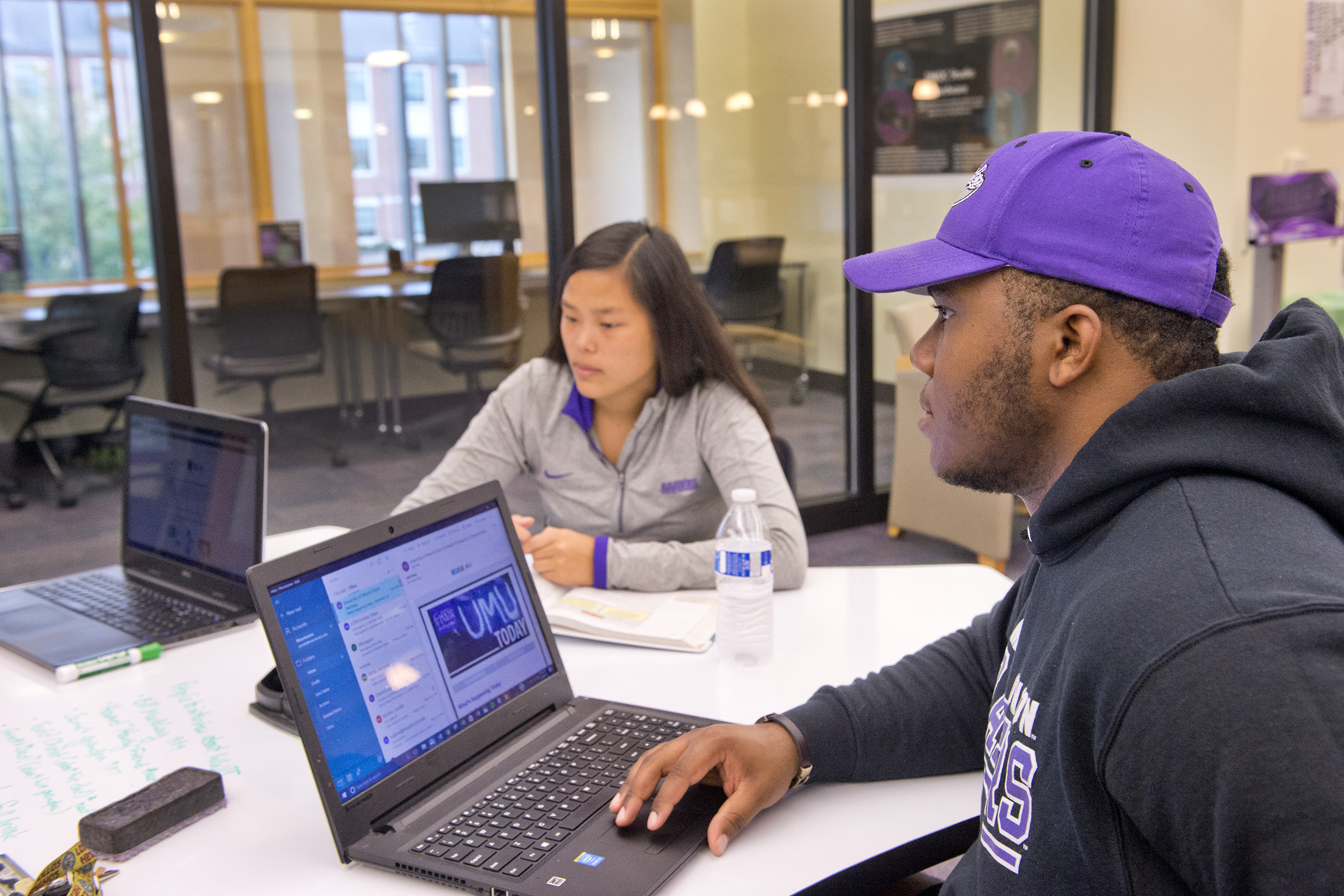 University of Mount Union Students in the Library
