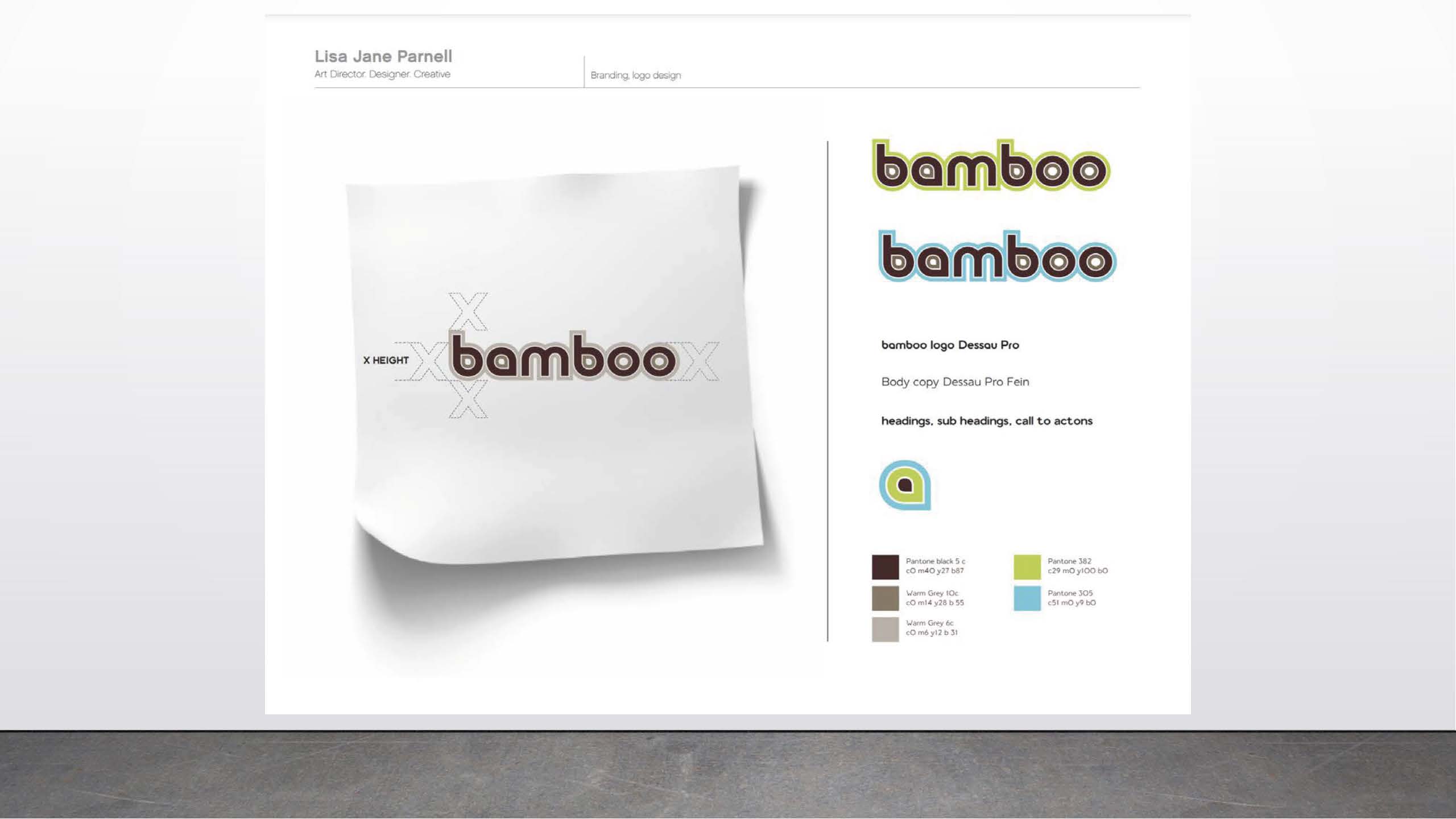 Lisa Parnell      Branding design logo
