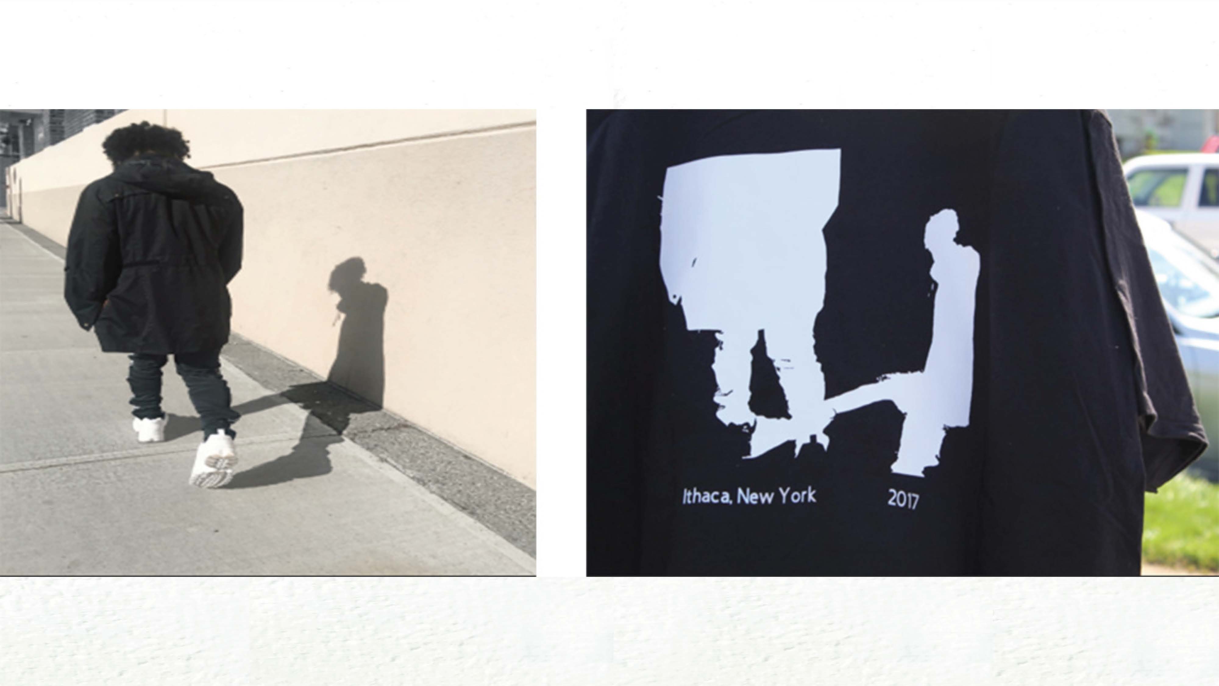 Matthew Bisono. “Shadow Boxing”, screen press/photograph, 2021.