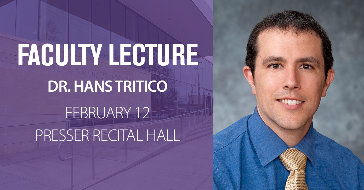 Hans Tritico Faculty Lecture promotion