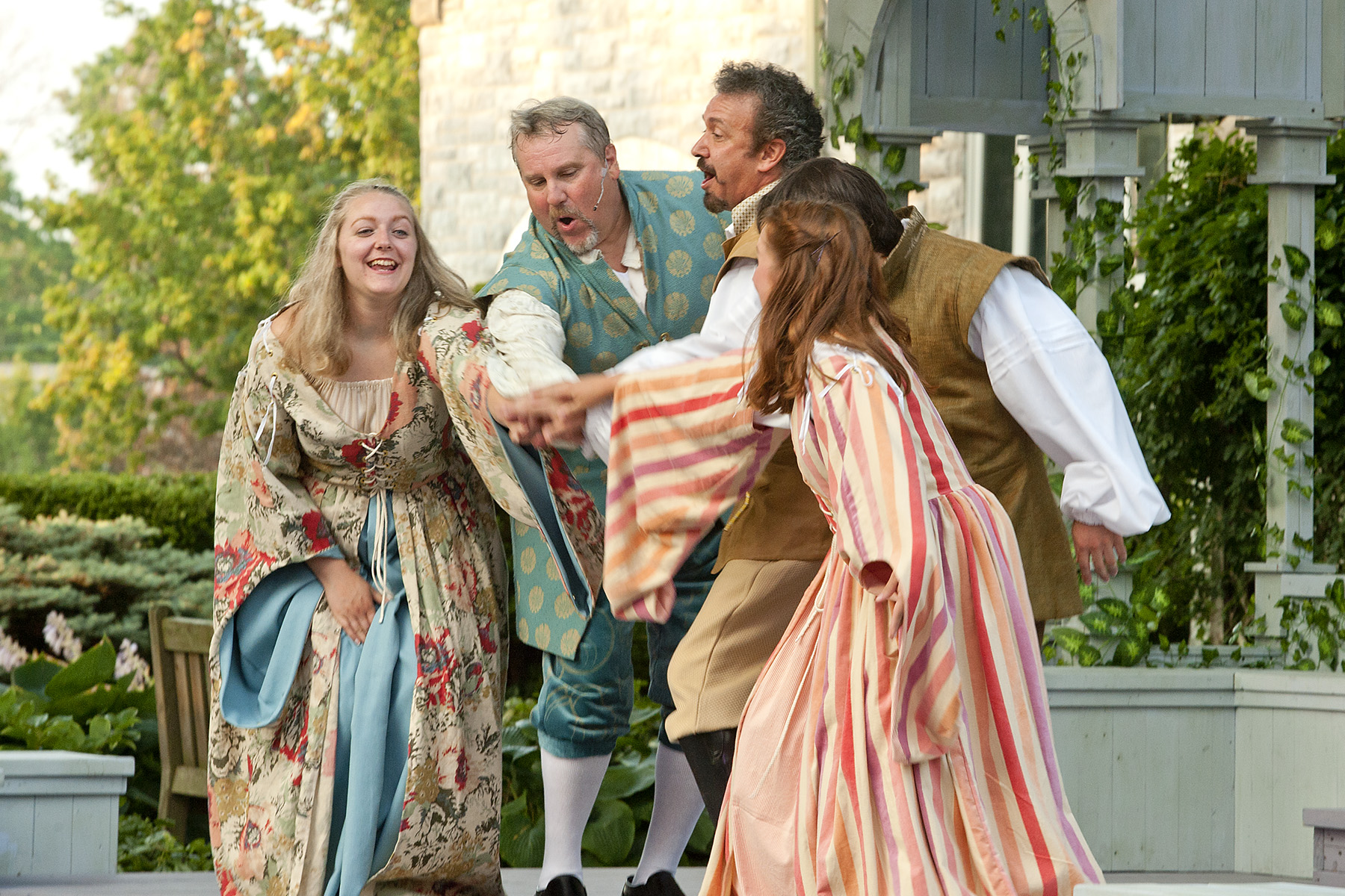 Performers during the annual Shakespeare at the Castle event