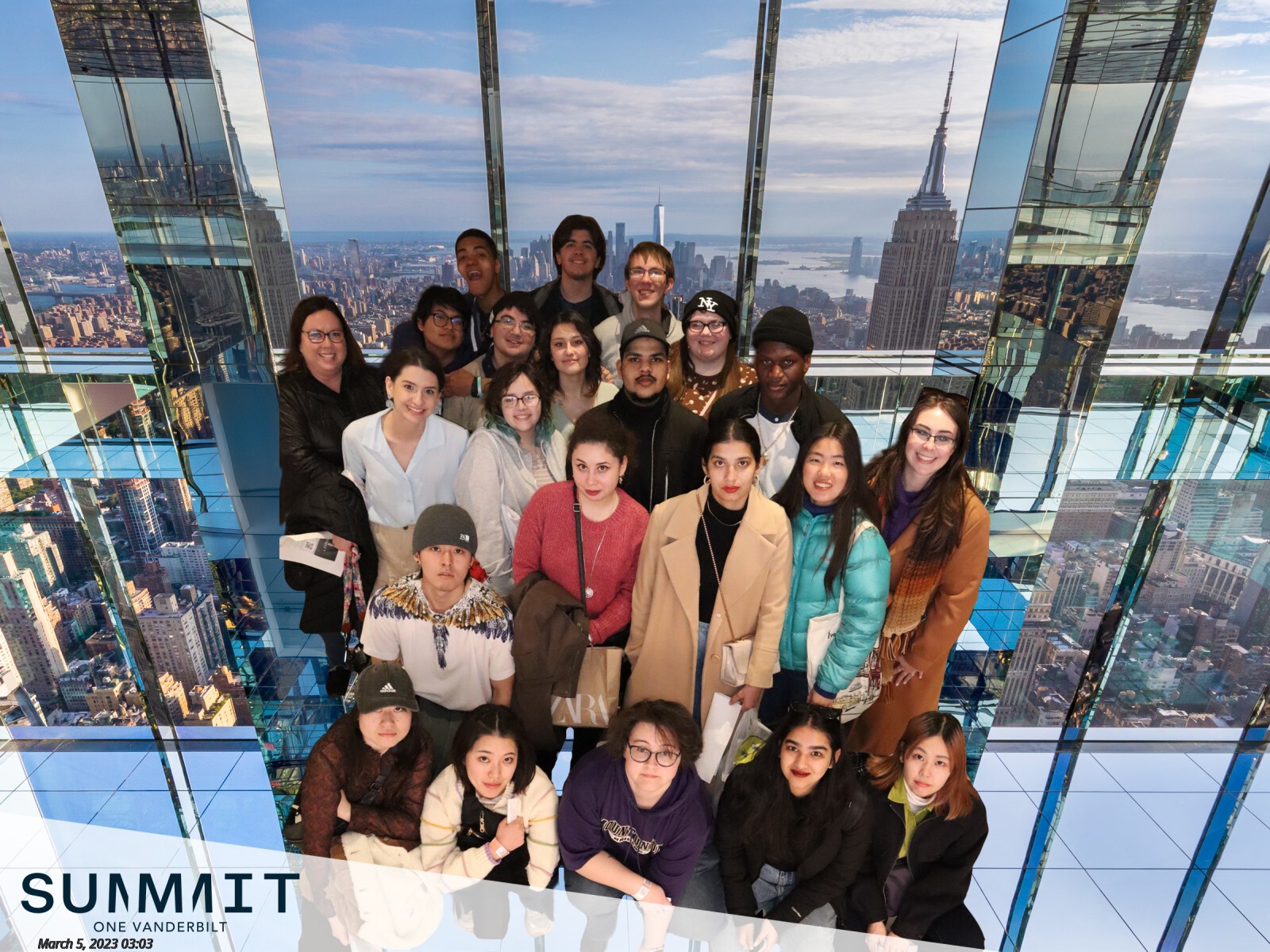 Mount Union students in New York City on Fall Break Trip