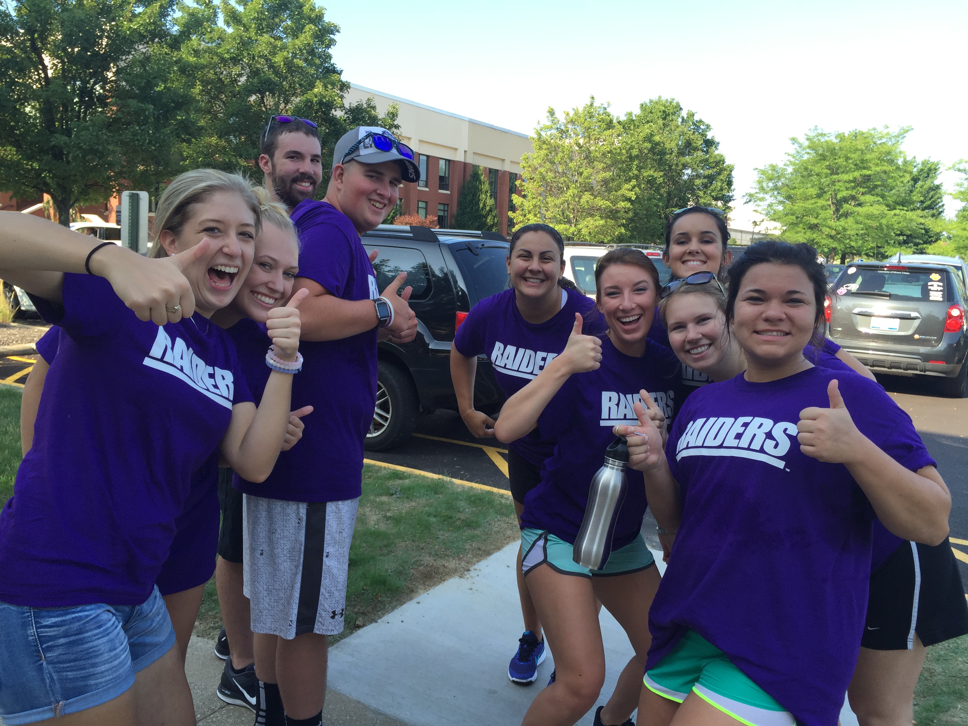 Mount Union Student on campus