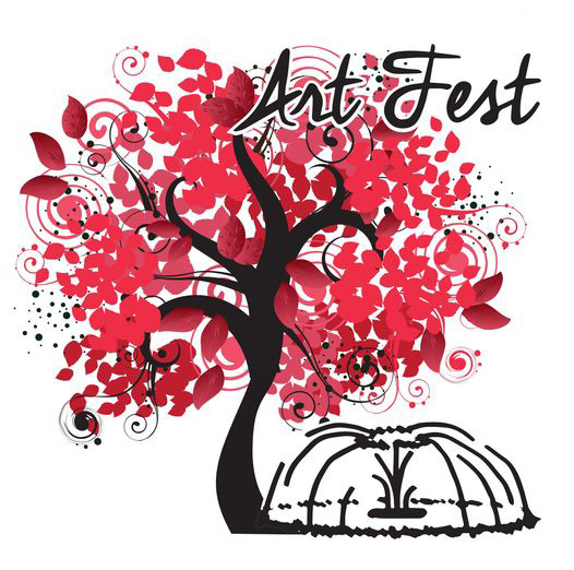 ArtFest logo with red tree