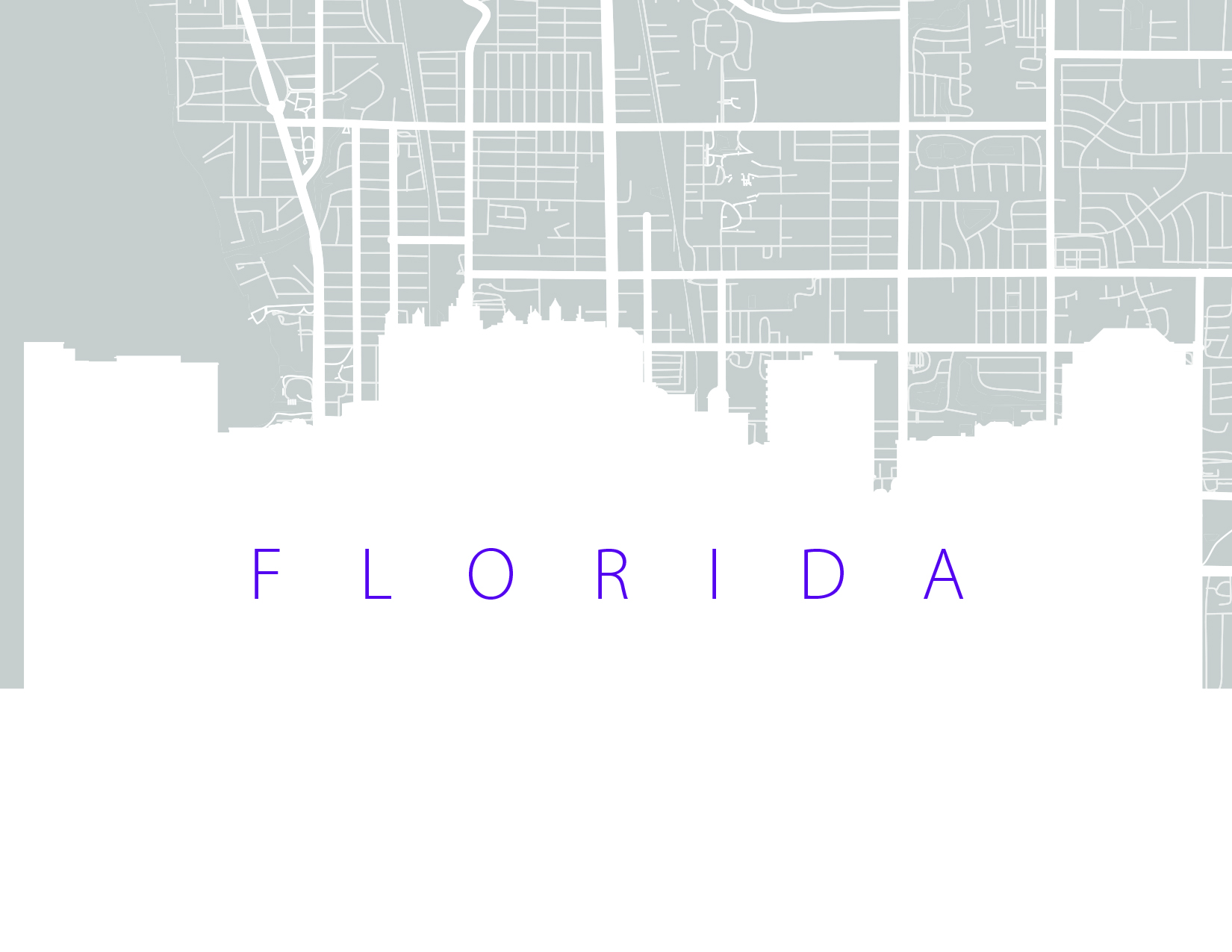 Map and Skyline of Florida