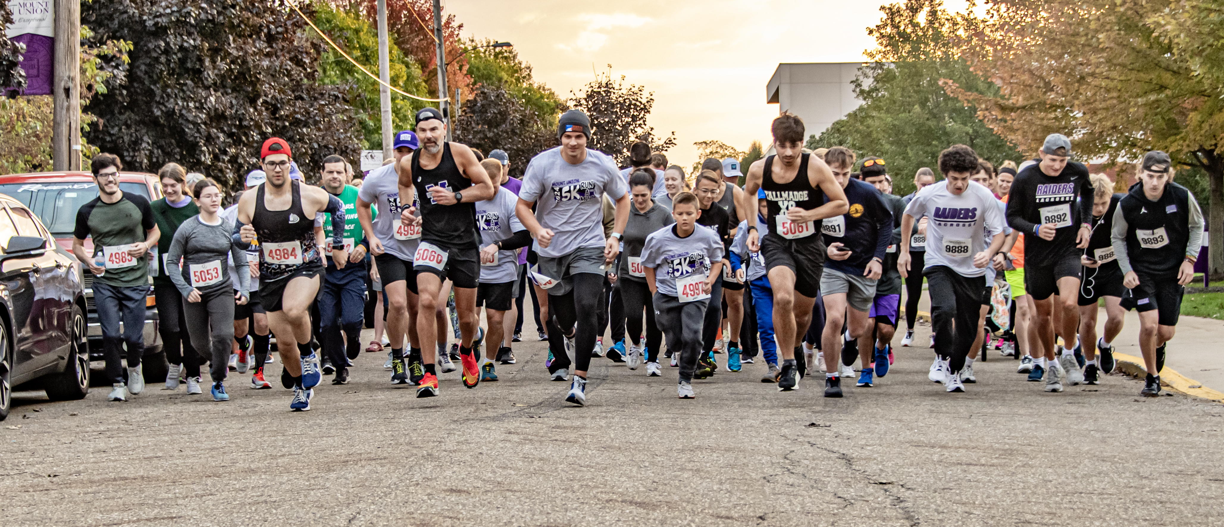 Runners at the Run-A-MUC 5K Race Start Line