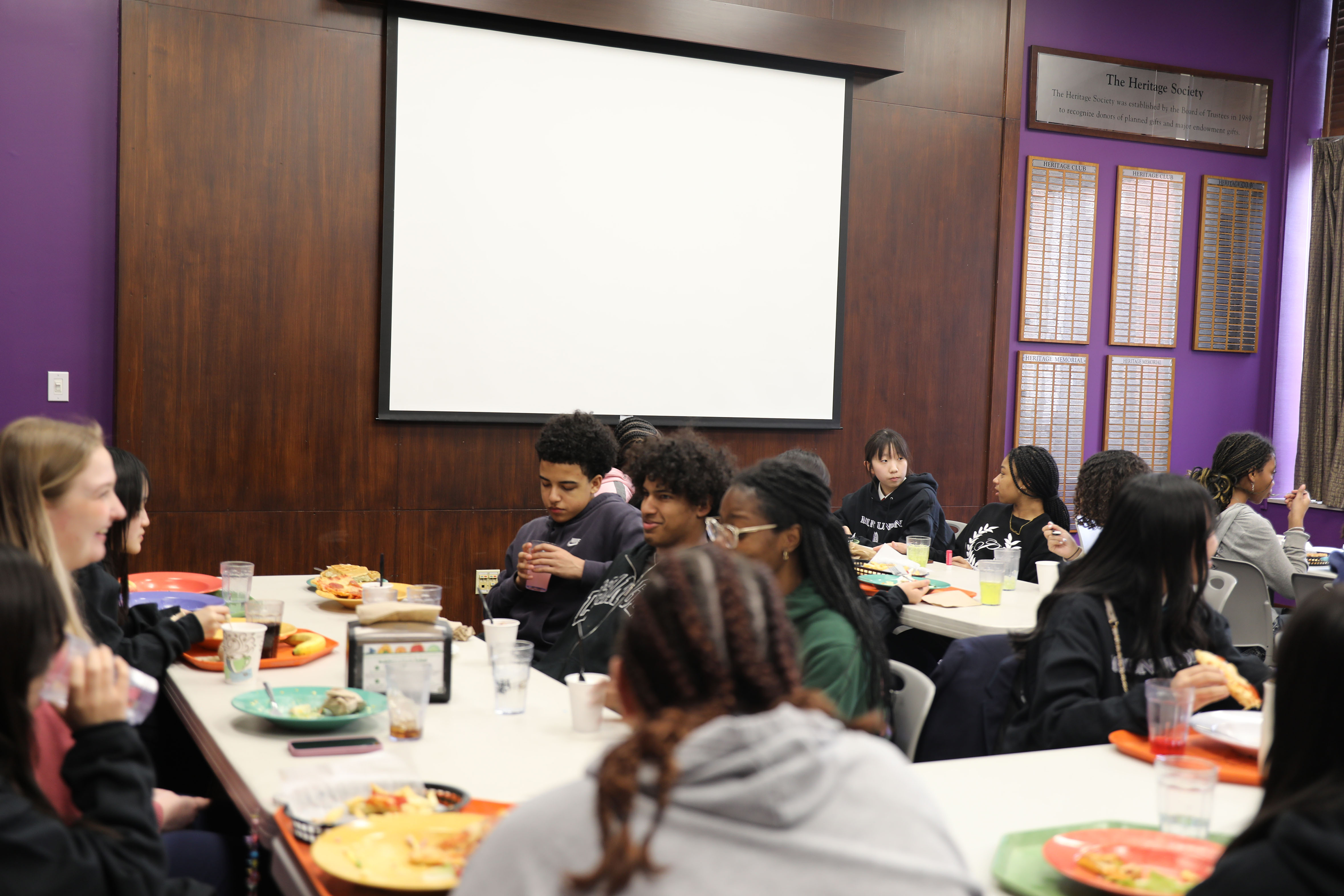 Jogakuin students interacting with Alliance High School students