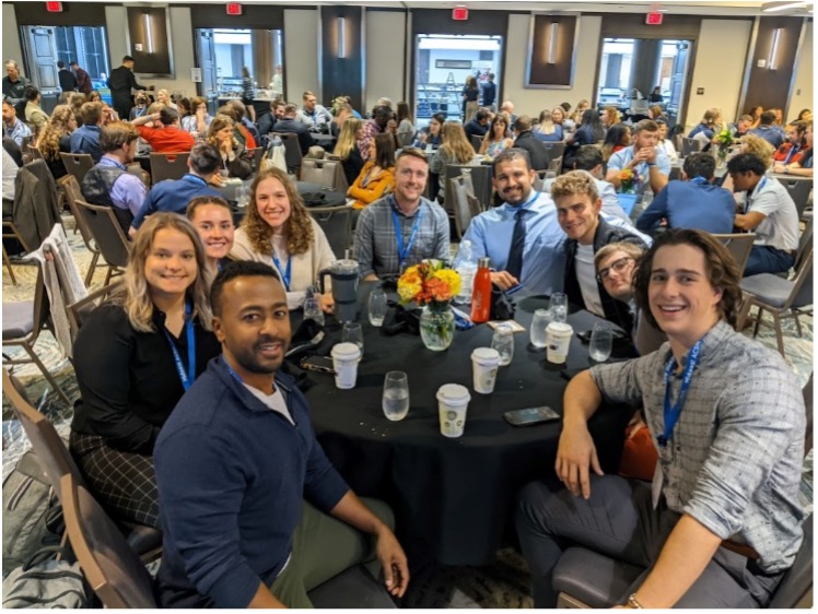 students sitting at a table