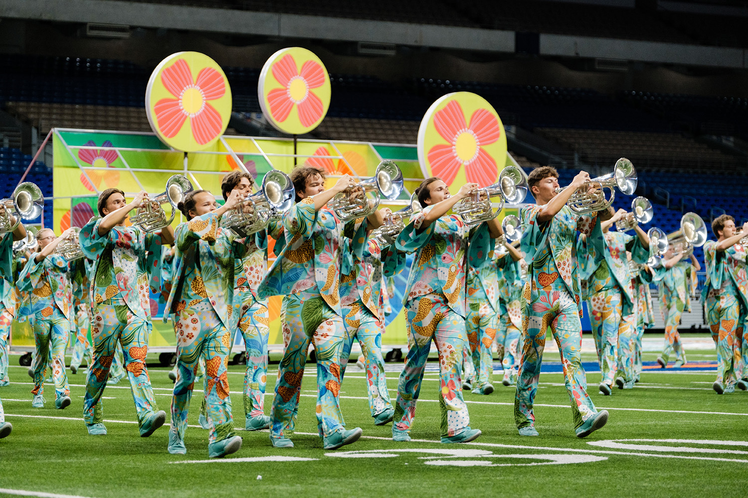 bluecoats brass performing