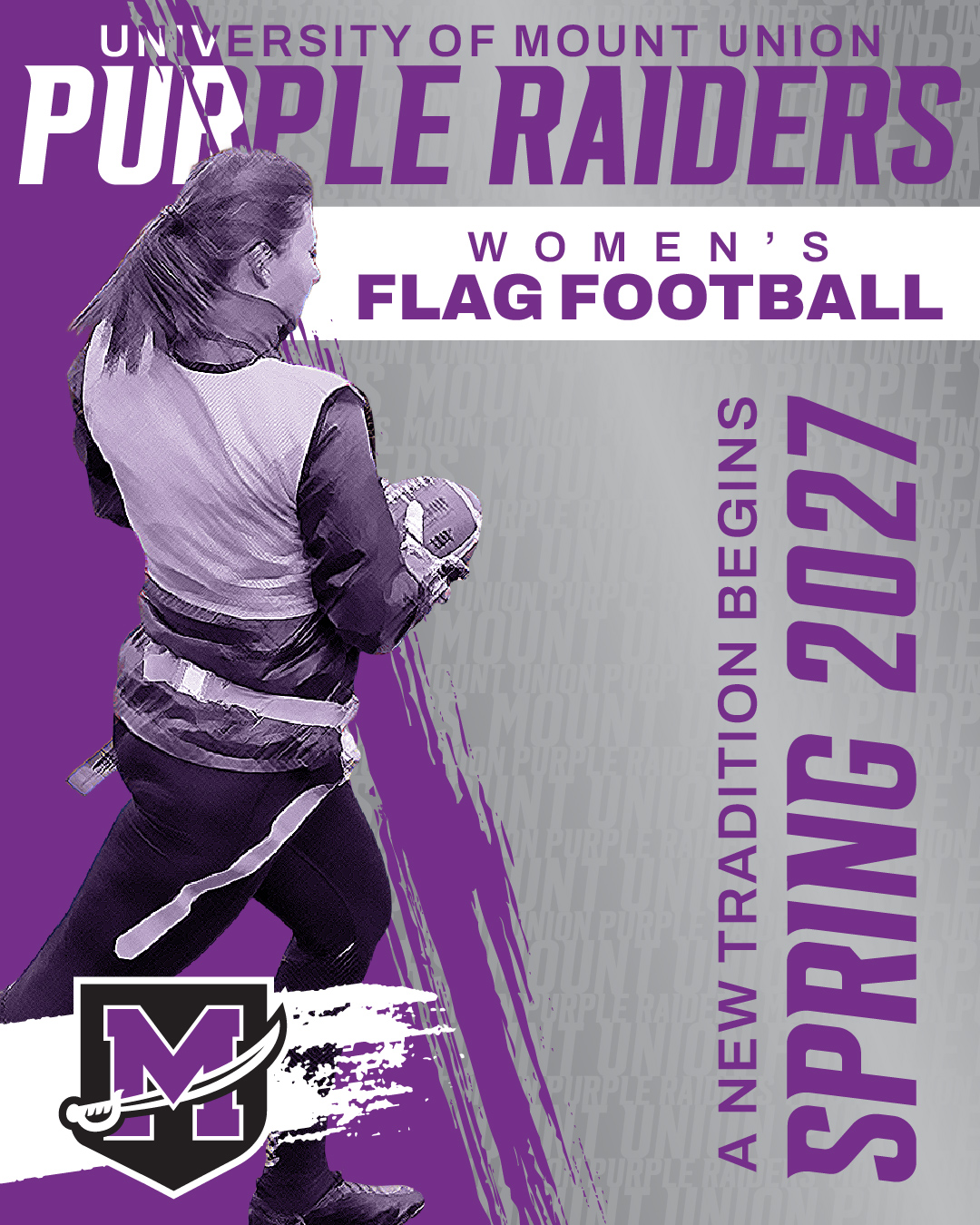 flag football graphic announcement