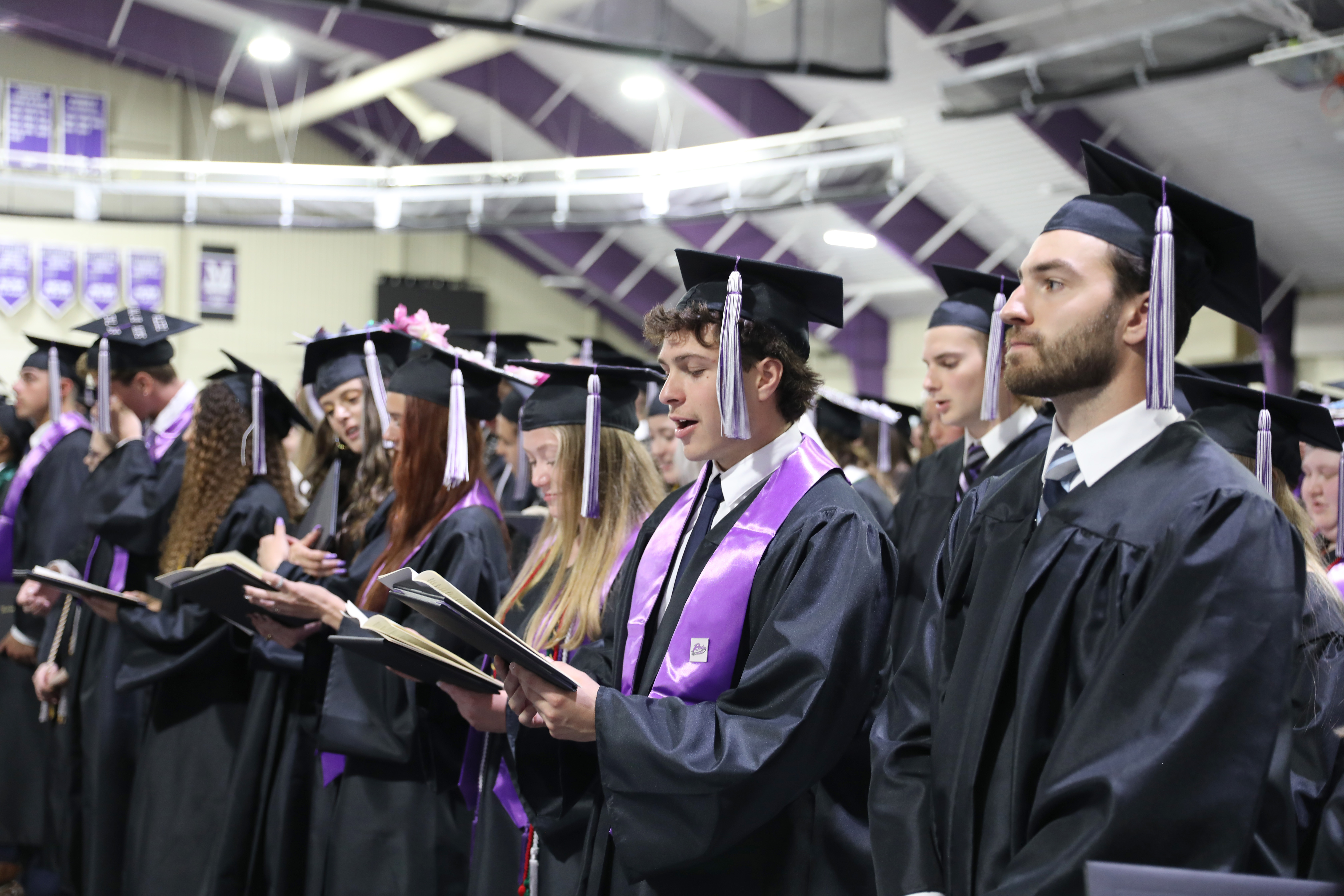 Students at the 2023 Mount Union commencement ceremony.