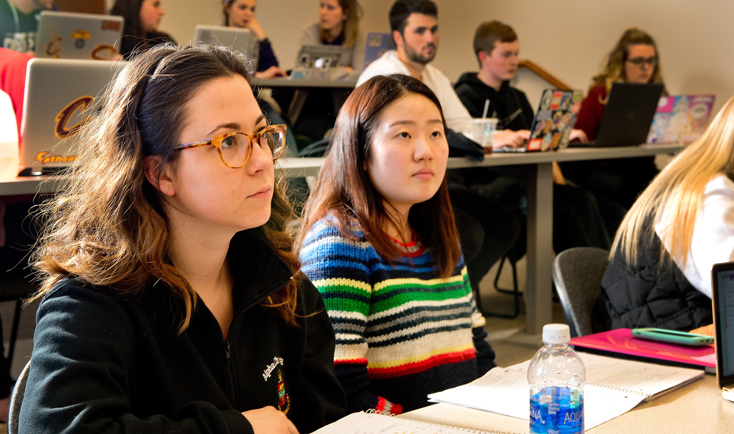 Students in a Mount Union classroom 